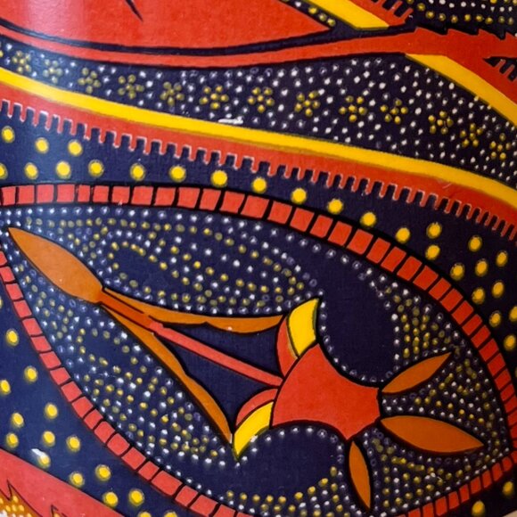 Set of 2 Australia Aboriginal Dot Painting  DreamTime Art Inspired Ceramic Mugs - Picture 10 of 14